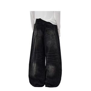 अमेरिकी रेट्रो ट्रेंडी ब्रांड धोया और वृद्ध साइमिटर आकस्मिक जींस - Product Image 3