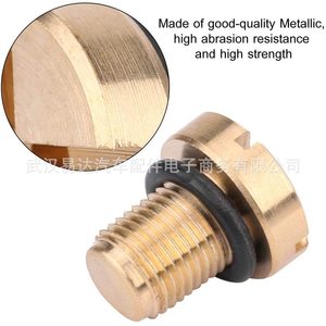BMW Expansion Tank Drain <b>Plug</b> Screw With O Ring 17111712788 Brass For E36 E39 E46 - Product Image 3