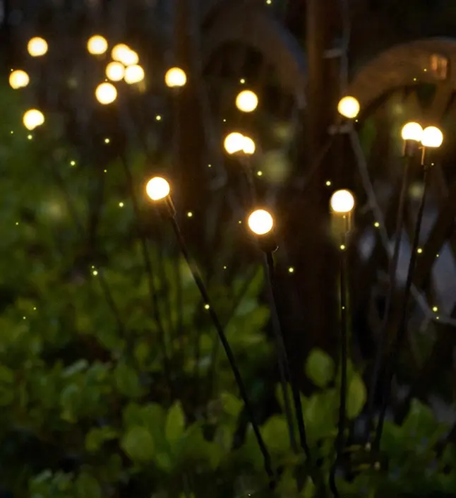 Lumières Led de paysage pour décoration de jardin extérieur, feux d'artifice, lucioles, décoration de pelouse de jardin, lampes solaires