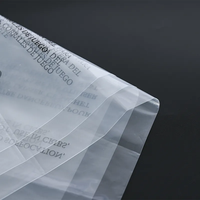 Grs recyclable 100% Pe emballage transparent housses de couette serviettes taies d'oreiller Crear plastique vêtement auto-adhésif sac