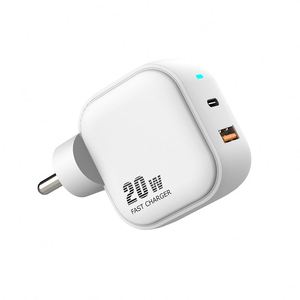 Enchufe DE LA India Ecológico 20W PD Cargador rápido Adaptador de corriente A + <span class=keywords><strong>C</strong></span> Tipo <span class=keywords><strong>C</strong></span> Cargador de pared con pantalla LED y protección OTP - Product Image 4