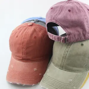 2023 nuovo cappellino da baseball color caramella a 6 pannelli per creare un vecchio cappello da papà caverna cappelli da sole estivi con logo personalizzato unisex