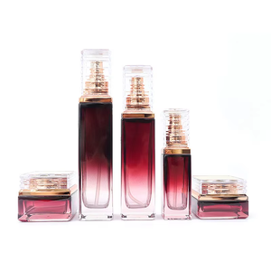 ML PACK 100mL Púrpura Cambio gradual Loción Botella Vidrio Vacío Prensa Sub Botella 20g Crema facial Sub Loción Botella - Product Image 1