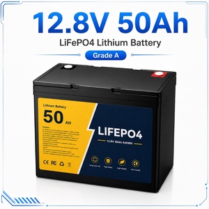 Batterie au lithium RV 12,8 V 50 Ah LiFePO4 à décharge profonde avec BMS pour camping-car, caravane, motorhome, solaire - Product Image 1