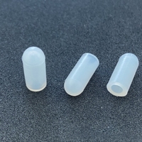 Manchons en silicone personnalisés résistants aux hautes températures, couvercles en silicone transparents incurvés anti-poussière, bouchons en silicone