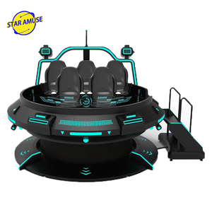Máquinas de juego UFO VR de 5 jugadores, silla de realidad Virtual 9D de 360 grados, fibra de vidrio para interiores, simulador de cine 9D, parques temáticos - Product Image 2