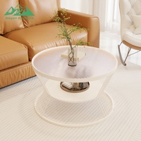 Table basse en verre convertible moderne : Pliante de haute qualité pour le salon, solution de mobilier de maison gain de place