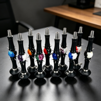 Adaptateur à tube unique Resin Planet Hookah MOZE en alliage d'aluminium avec finition miroir et coffret cadeau pour chicha narguilé