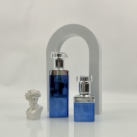 Flacon cosmétique carré à bouchon haut facetté en plastique 30g 50g 30ml 50ml 100ml 120ml pour emballage de sérum de soin de la peau
