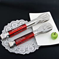 Pinces de service en acier inoxydable, antiadhésives, écologiques, compatibles lave-vaisselle, antidérapantes, pour buffet, pain, barbecue, steak - Vente en gros