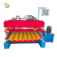 Máquina Automática de Perfilado de Láminas Metálicas para Tejas de Acero, Controlada por PLC, para la Construcción