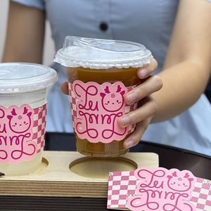 Fundas de Papel para Vasos de Café Personalizadas, Portavasos para Vasos de Papel, Fundas de Cartón Blanco con Logotipo Personalizado Impreso - Product Image 5