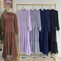 Abaya modeste en dentelle haute qualité robe grande taille pour femmes vêtements islamiques robe musulmane robes Dubaï abaya pour femmes
