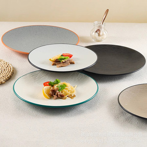 Commercial <b>melamine</b> tableware <b>plates</b>, barbecue <b>plates</b>, bowls and dishes, high-end Japanese <b>plates</b>, Western <b>plates</b>, retro hot - Product Image 1
