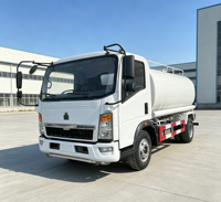 Camion-citerne à eau diesel d'occasion Sinotruk Howo de 10 000 litres en aluminium/acier au carbone, camion-citerne arroseuse 4x2 à vendre