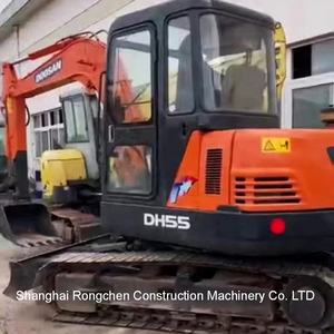 ใช้แล้ว DH55 Doosan ทอง5ตันเครื่องขุดขนาดเล็กพร้อมเครื่องยนต์เกียร์มอเตอร์-ชั่วโมงการทำงานต่ำ - Product Image 4