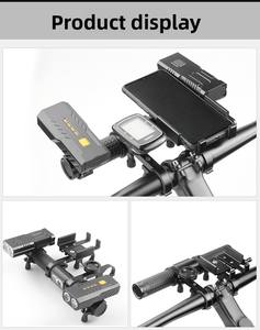 Support de phare de vélo multifonctionnel 5 en 1 - 1200Lm IPX65 Étanche 5000mAh USB Rechargeable Support de téléphone/montre - Product Image 2