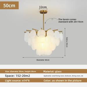 <span class=keywords><strong>Suspension</strong></span> Moderne Givrée <span class=keywords><strong>Bulles</strong></span> Lustre En <span class=keywords><strong>Verre</strong></span> <span class=keywords><strong>Suspension</strong></span> <span class=keywords><strong>Suspension</strong></span> Salon Décoration Éclairage Intérieur, pour La Maison Salle À Manger Chambre - Product Image 5