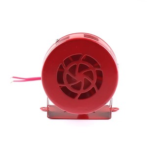 Sirène d'alarme sonore électrique rouge 12V 105dB pour voiture, <span class=keywords><strong>camion</strong></span>, moto, vélo – Son fort pour la sécurité incendie et les secours - Product Image 4
