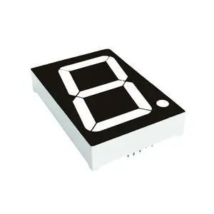 Visor led de 7 segmentos de 1.0 polegadas, 25mm, único dígito, verde, anodo comum ou catódio comum