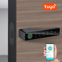 Serrure Intelligente Baodeli avec Télécommande, Mot de Passe, Empreinte Digitale, Clé d'Urgence, en Alliage d'Aluminium pour Porte en Bois, Contrôle via l'Application Tuya, Prise EU, Cloud Home