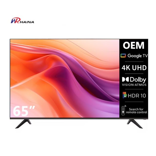 HAINA High Quality Certificated Uhd 65 Inch ultra Thin Smart Led Tv Dvb-t2/s2t2 4k Resolution Wifi Qled Inteligentes Televisores