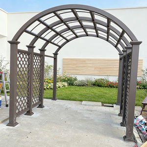 Arche élégante en aluminium avec <span class=keywords><strong>treillis</strong></span> thermocuit <span class=keywords><strong>pour</strong></span> mariages, jardins, clôtures de sécurité, support <span class=keywords><strong>pour</strong></span> roses grimpantes et glycines - Product Image 4