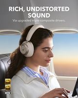 安克的Soundcore Space One Pro，自适应有源噪声消除耳机60h无损音频超快速充电无线