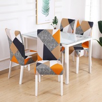 Housse de chaise de banquet en spandex élastique sur mesure, design nordique moderne pour salon et salle à manger