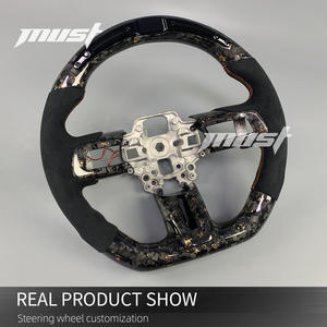 พวงมาลัยคาร์บอนไฟเบอร์สำหรับ <span class=keywords><strong>Ford</strong></span> <span class=keywords><strong>Mustang</strong></span> S550 2015-2023 5.0L <span class=keywords><strong>GT</strong></span> <span class=keywords><strong>V8</strong></span> 350 500 Shelby Mach 1 RTR - Product Image 3