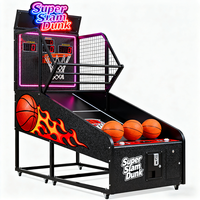 Machine de jeu d'arcade Machine de tir de basket-ball de rue intérieure Machine de basket-ball Crazy Hoop Jeux à pièces