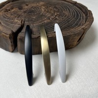 Poignées de meuble minimalistes incurvées en alliage de zinc, poignées multicolores pour cuisine, chambre et salon