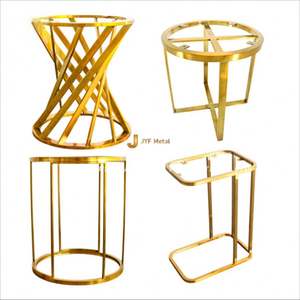 Base de Mesa de Comedor de Metal de Diseño Art Deco de Primera Calidad EX209, Patas de Acero Inoxidable Espejadas, Forma Irregular, Diseño Único, para Uso en Exteriores - Product Image 5