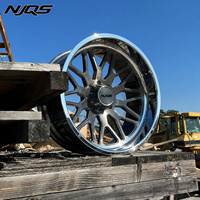 Jantes forgées en alliage NJQS Super Single Wheel GMC 6x139.7 8x180 8x165.1 pour voitures et camions Ford F150 F250 F350 Silverado1500 2500 3500