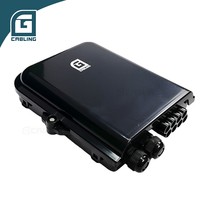 Kotak Distribusi Optik Gcabling Black Ip68 Ftth 1x8 1*8 Nap Box Area Prekonektorasi 1x8 Doble Bandeja untuk Luar Ruangan
