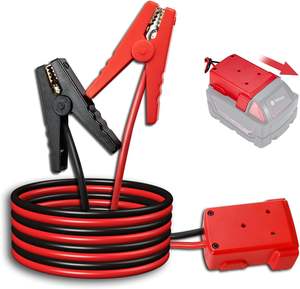 Milwaukee M18 18V Batterie Jumper Starter 8AWG Automotive Booster <span class=keywords><strong>Cable</strong></span> Outils d'urgence avec pinces <span class=keywords><strong>de</strong></span> câble Jumper - Product Image 1