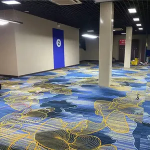 Hotel Carpet Glitter China Carpets Factory 80% Wool 20% Nylon Wall To Wall Axminster Carpet