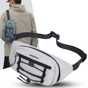 OEM Customize Waterproof Nylon Sport Waist Bag Unisex Quality Carry on <b>Purse</b> <b>Small</b> Funny Pack Bag Drawstring Belt Bag with Logo - Product Image 1