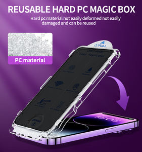 Protector de Pantalla de Vidrio Templado de Cobertura Total, Vidrio de Privacidad Magic Box para iPhone 11 12 13 14 15 16 Pro Max - Product Image 5