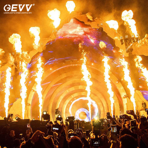 Machine à feu de scène GEVV 200W DMX, projecteur de flammes pour concert, discothèque, <span class=keywords><strong>DJ</strong></span> - Product Image 2