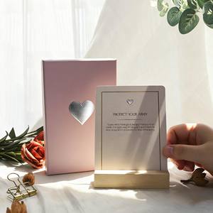 定制印刷52活动减压卡激发积极的注意肯定卡组与木制支架 - Product Image 3