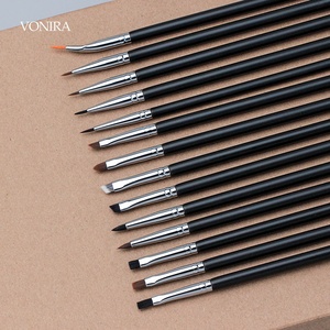 Set de Brochas de Precisión para Ojos Vonira Beauty, Brochas Personalizadas para <span class=keywords><strong>Maquillaje</strong></span> de Ojos, Sombras, Cejas y Delineador, <span class=keywords><strong>Kit</strong></span> de Brochas Pequeñas Básicas con Etiqueta Privada - Product Image 4