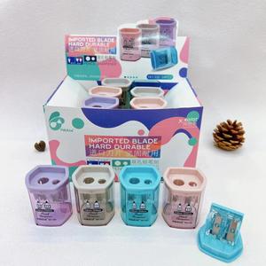 Sacapuntas para Estudiantes de Primaria, Sacapuntas Geométrico Giratorio para Lápices Gruesos y Delgados, Material Escolar - Product Image 6