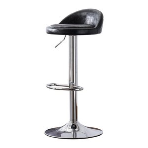 Tabouret <span class=keywords><strong>de</strong></span> <span class=keywords><strong>bar</strong></span> pivotant, <span class=keywords><strong>chaise</strong></span> haute moderne et minimaliste avec dossier, tabouret rond réglable en hauteur pour <span class=keywords><strong>bar</strong></span> à domicile, beauté et manucure - Product Image 6