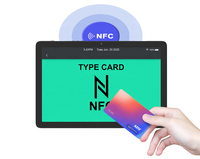Tablette PC personnalisée avec NFC intégré sur le côté avant - Terminal Android 14 EMV POS - Système de paiement sans surveillance - Kiosque mobile POS