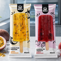 Bolsa al por mayor de BOPP transparente engrosada con recubrimiento UV de grado alimenticio para sellado térmico, para sushi, fideos y helados/popsicles