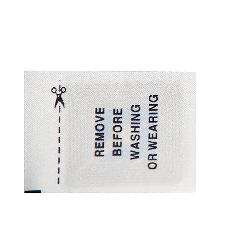 Sewing EAS Security 8.2mhz RF Anti-theft Woven security label for garment store