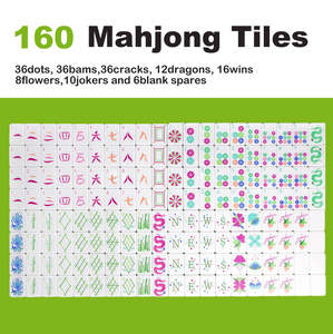 Vente en gros d'usine : Jeu de tuiles de Mahjong Oh My Mahjong <span class=keywords><strong>pour</strong></span> débutants, jeu de Mahjong de voyage aux couleurs pastel dans une boîte de luxe - Product Image 2