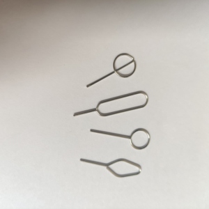 Pin <span class=keywords><strong>per</strong></span> Scheda SIM in Acciaio Nichelato di Alta Qualità OEM, Estrattore <span class=keywords><strong>per</strong></span> Vassoio SIM <span class=keywords><strong>per</strong></span> Parti Stampate di Telefoni Cellulari - Product Image 5