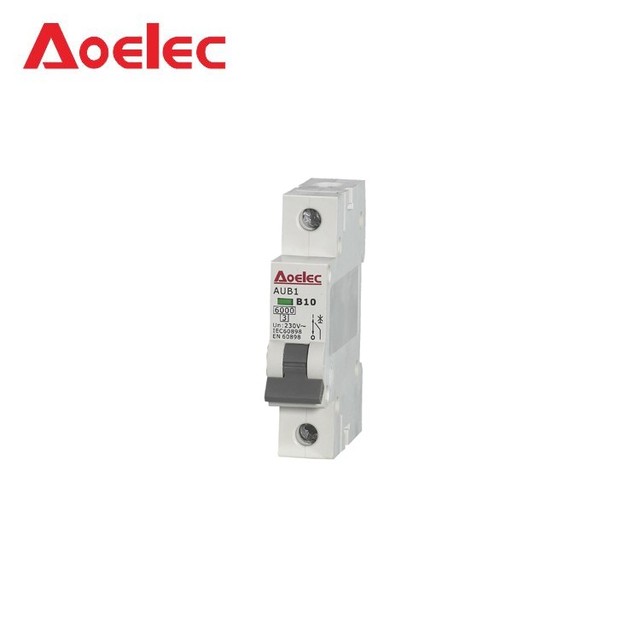 AUB1 6kA B10 MCB Circuit Breaker/Disjuntores